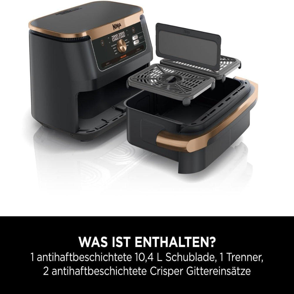 Ninja AF500EUCP Heißluftfritteuse Dual Zone Airfryer