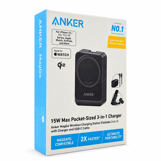 Anker MagGo Kabellose Ladestation - 3in1