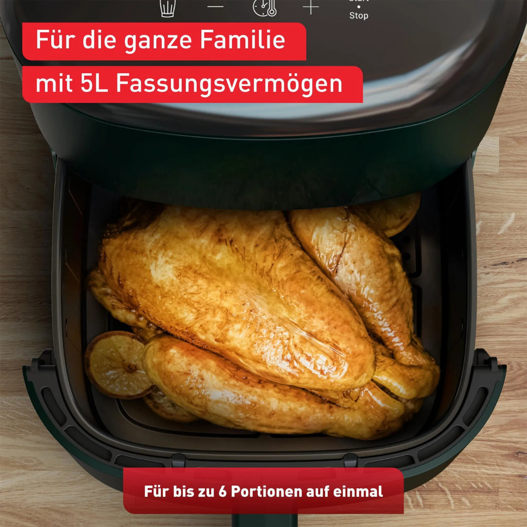 Tefal EY2453 Easy Fry Max Heißluftfritteuse 1500W 5Liter - Dunkelgrün