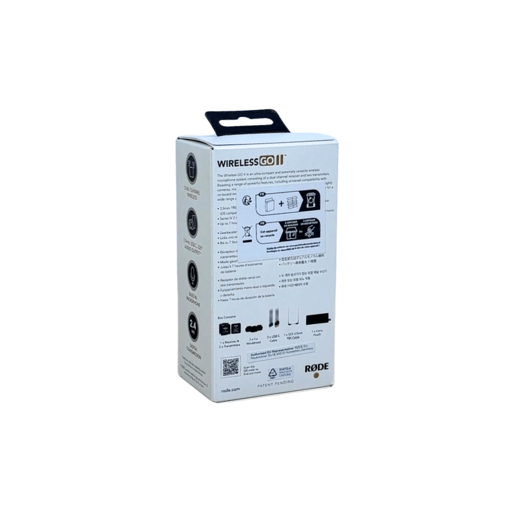 RØDE Wireless GO II Zweikanal-Mikrofonsystem - Schwarz