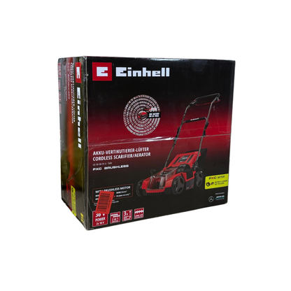 Einhell Akku-Vertikutierer-Lüfter GE-SA 36/35 Li-Solo Power X-Change (Li-Ion, 36 V, bürstenloser Motor, 35cm Messerwalze, 28L Fangsack, einstellbare Arbeitstiefe, ohne Akku & Ladegerät)