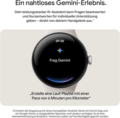 Google Pixel Watch 3 41mm 4G Matte Black Sportarmband Obsidian