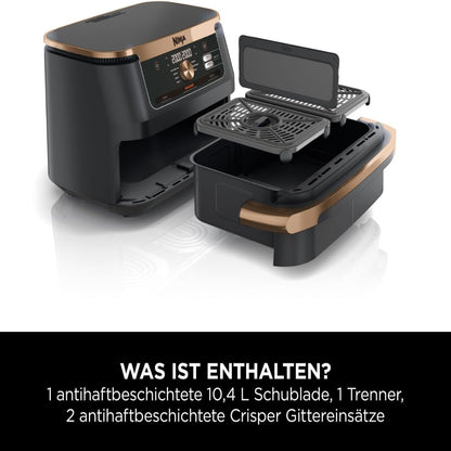 Ninja AF500EUCP Heißluftfritteuse Dual Zone Airfryer