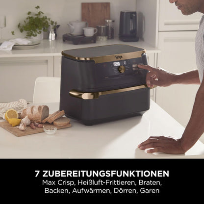 Ninja AF500EUCP Heißluftfritteuse Dual Zone Airfryer