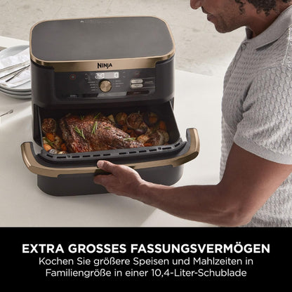 Ninja AF500EUCP Heißluftfritteuse Dual Zone Airfryer