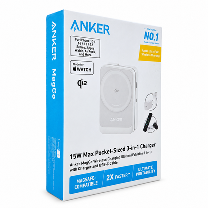 Anker MagGo Kabellose Ladestation - 3in1