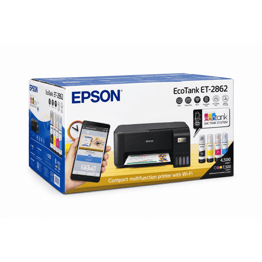 Epson EcoTank ET-2862 Tintenstrahl, Farbdruck - Schwarz