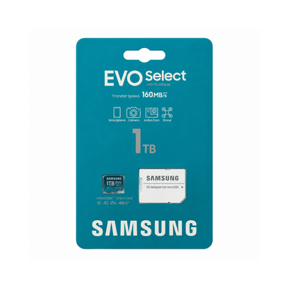Samsung EVO Select (2024) micro SDXC 1TB mit SD Adapter