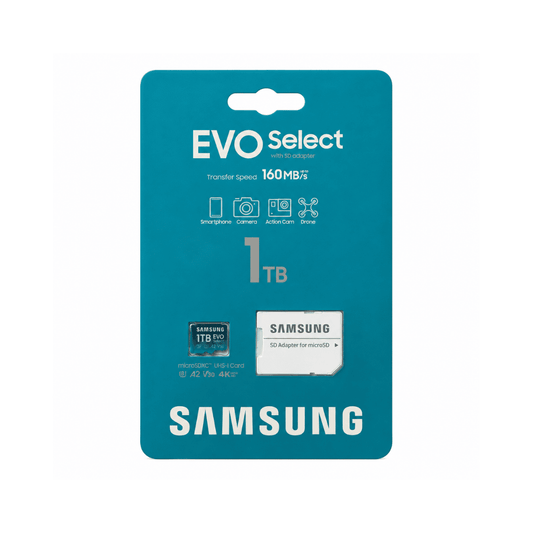 Samsung EVO Select (2024) micro SDXC 1TB mit SD Adapter