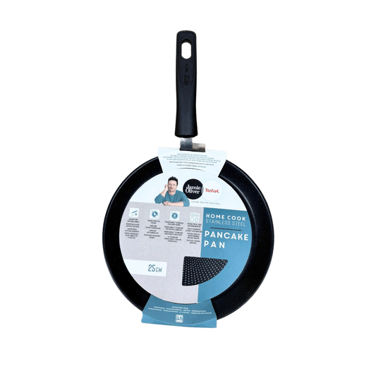 Tefal Jamie Oliver by Home Cook Edelstahl Antihaft-Pfannkuchenpfanne 25 cm